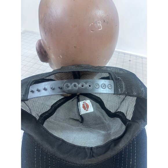 Harley-Davidson Eagle Logo Black Mesh Snapback Trucker Hat - Picture 4 of 7